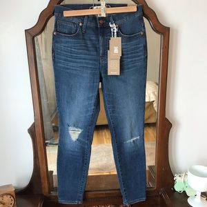 Madewell 9” high rise skinny crop eco collection